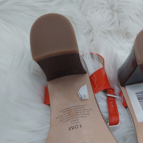 Orange and beige sandals by Jessica in size 10 - Picture 6 of 10
